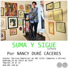 SUMA Y SIGUE - Cultura - Por NANCY DUR CCERES - Domingo, 16 de Junio de 2019